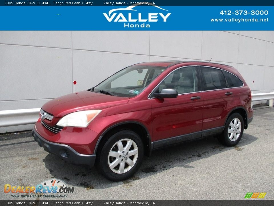 2009 Honda CR-V EX 4WD Tango Red Pearl / Gray Photo #1