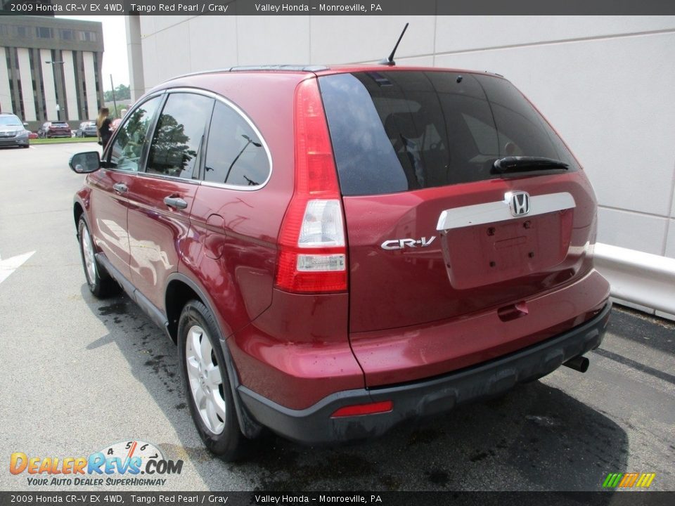 2009 Honda CR-V EX 4WD Tango Red Pearl / Gray Photo #3