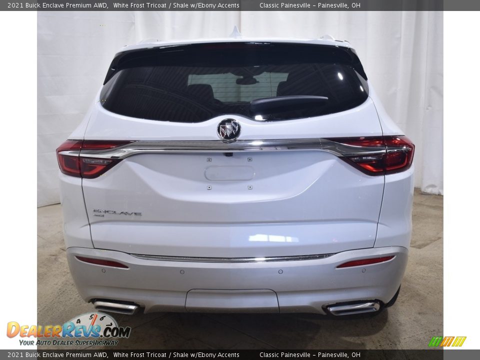 2021 Buick Enclave Premium AWD White Frost Tricoat / Shale w/Ebony Accents Photo #3
