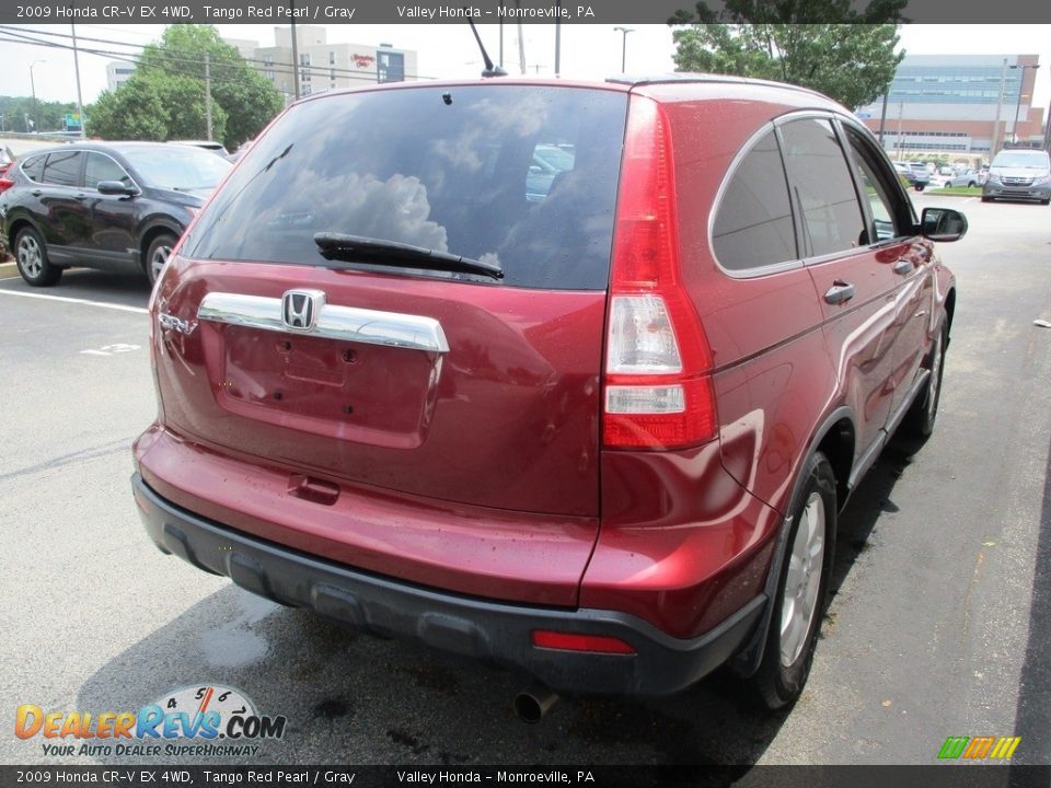 2009 Honda CR-V EX 4WD Tango Red Pearl / Gray Photo #5