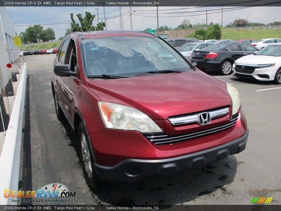 2009 Honda CR-V EX 4WD Tango Red Pearl / Gray Photo #7