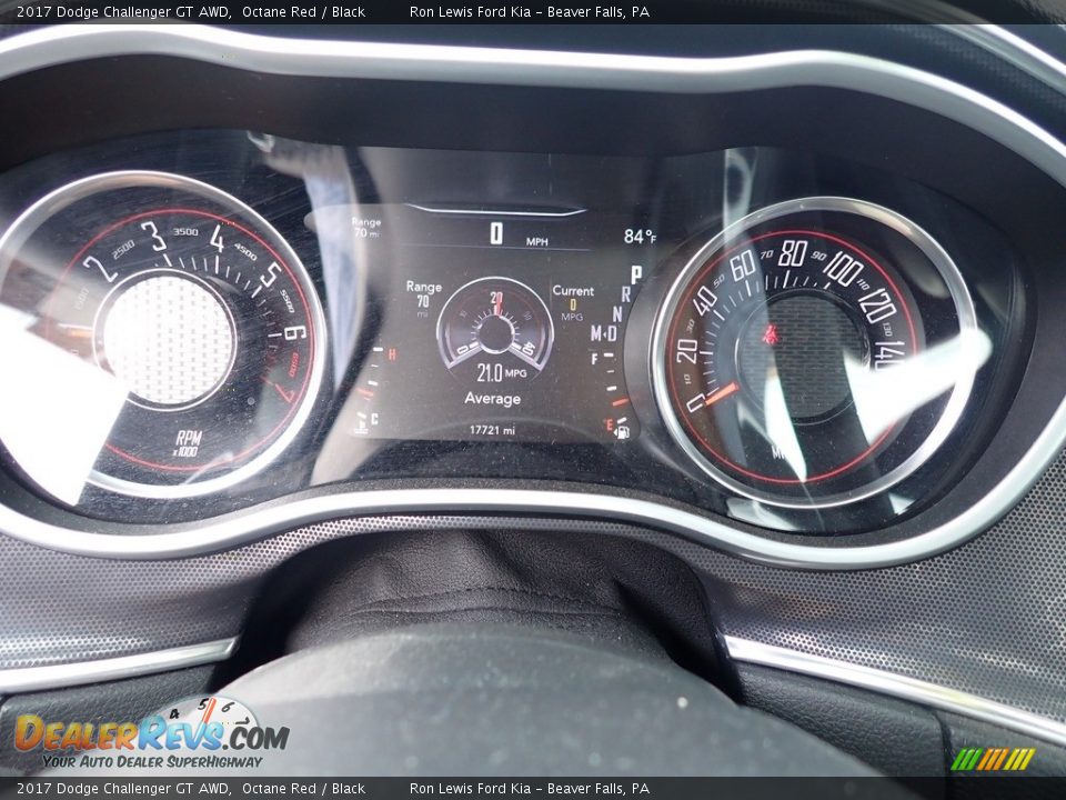 2017 Dodge Challenger GT AWD Octane Red / Black Photo #19