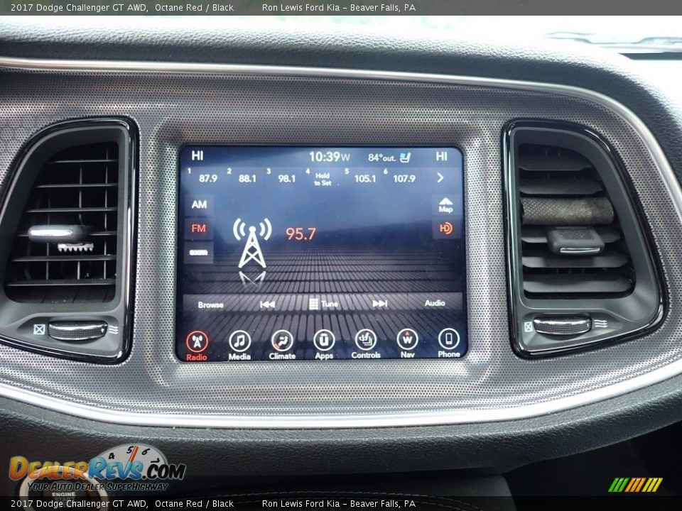 2017 Dodge Challenger GT AWD Octane Red / Black Photo #21