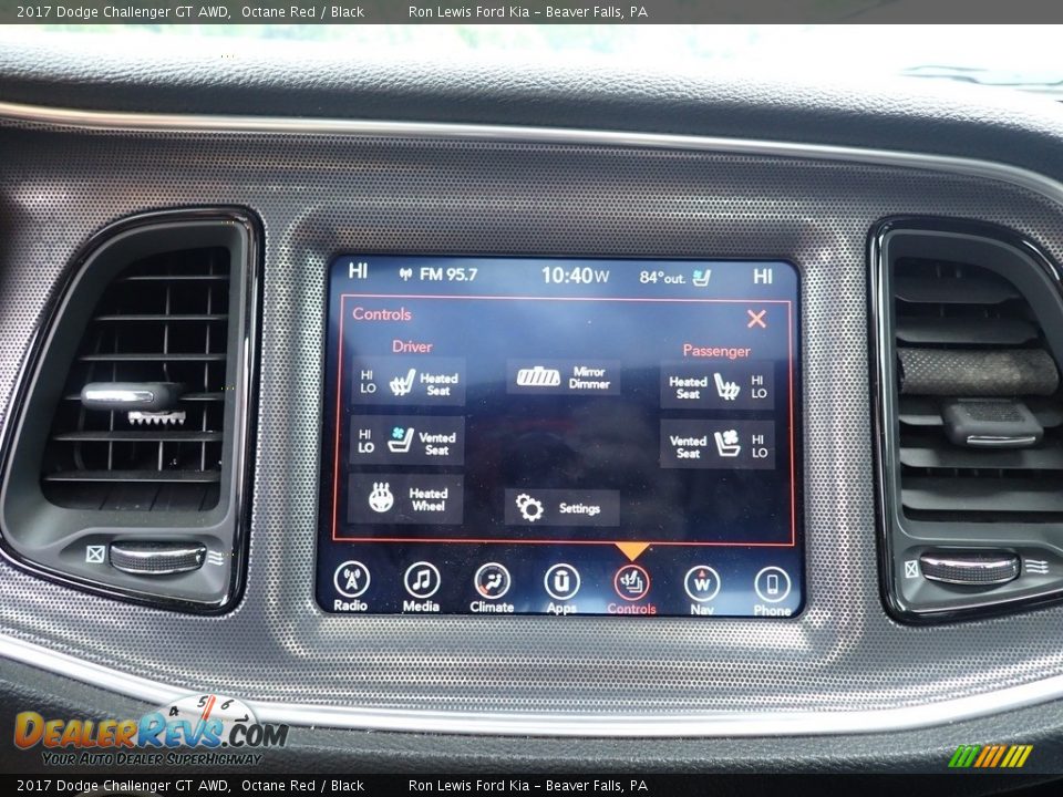 2017 Dodge Challenger GT AWD Octane Red / Black Photo #23