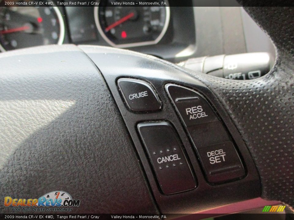 2009 Honda CR-V EX 4WD Tango Red Pearl / Gray Photo #16