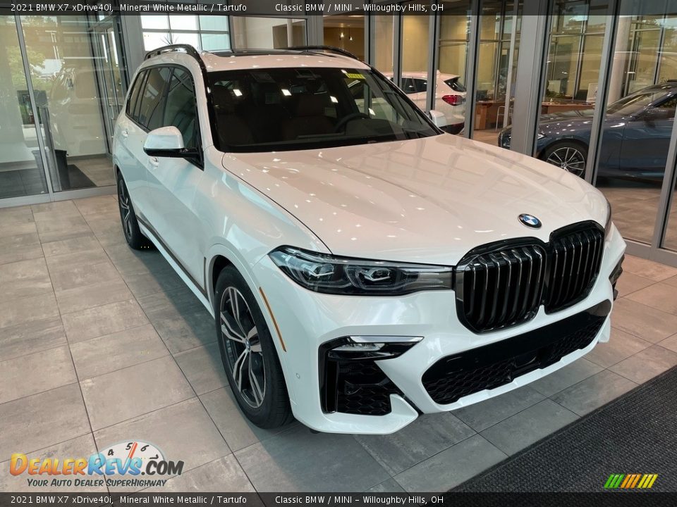 2021 BMW X7 xDrive40i Mineral White Metallic / Tartufo Photo #1