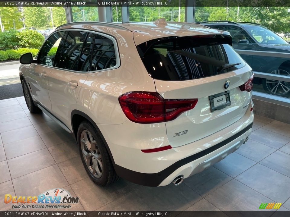 2021 BMW X3 xDrive30i Alpine White / Black Photo #2