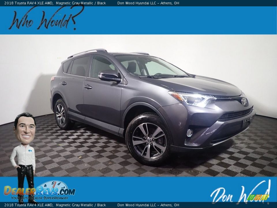 2018 Toyota RAV4 XLE AWD Magnetic Gray Metallic / Black Photo #1