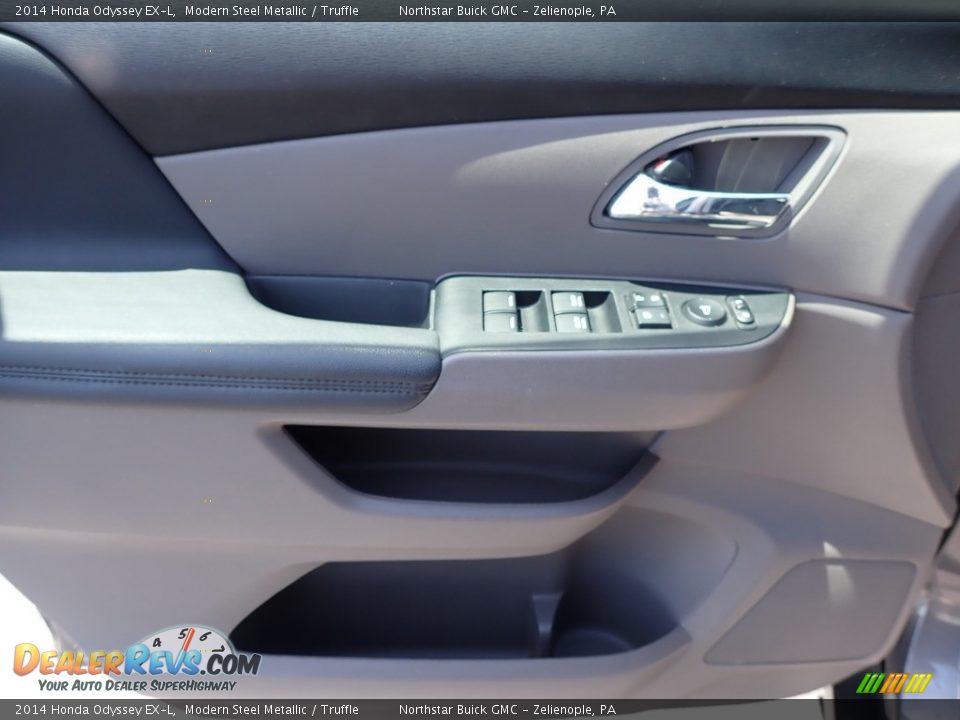 2014 Honda Odyssey EX-L Modern Steel Metallic / Truffle Photo #23