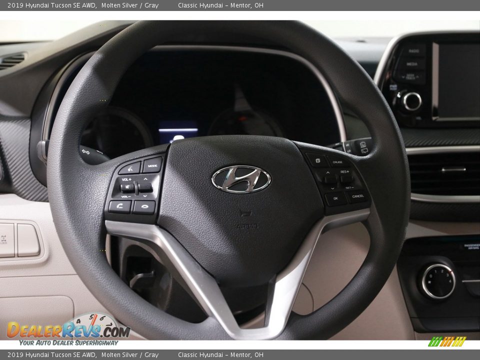 2019 Hyundai Tucson SE AWD Molten Silver / Gray Photo #7
