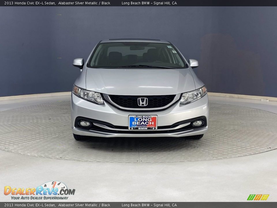 2013 Honda Civic EX-L Sedan Alabaster Silver Metallic / Black Photo #2