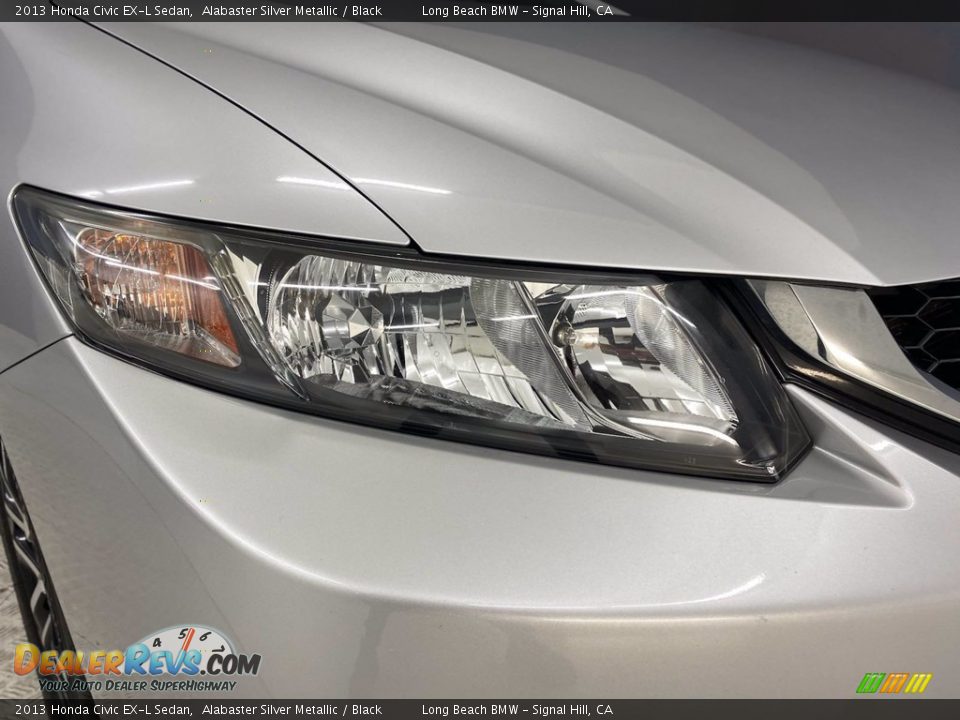 2013 Honda Civic EX-L Sedan Alabaster Silver Metallic / Black Photo #7