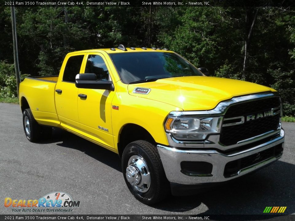 Detonator Yellow 2021 Ram 3500 Tradesman Crew Cab 4x4 Photo #4