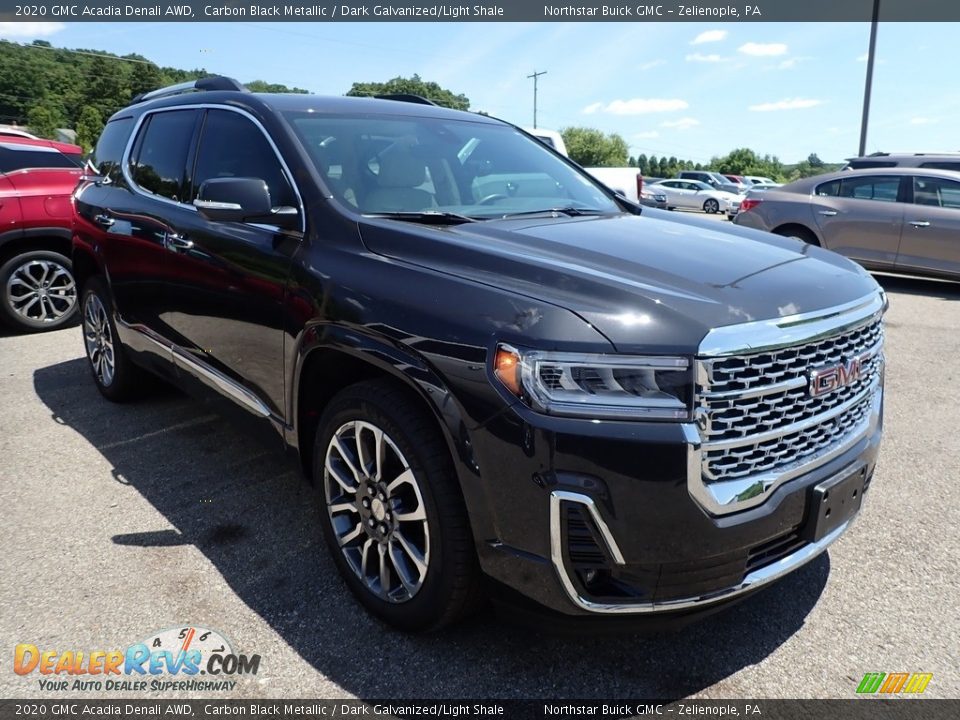 2020 GMC Acadia Denali AWD Carbon Black Metallic / Dark Galvanized/Light Shale Photo #4