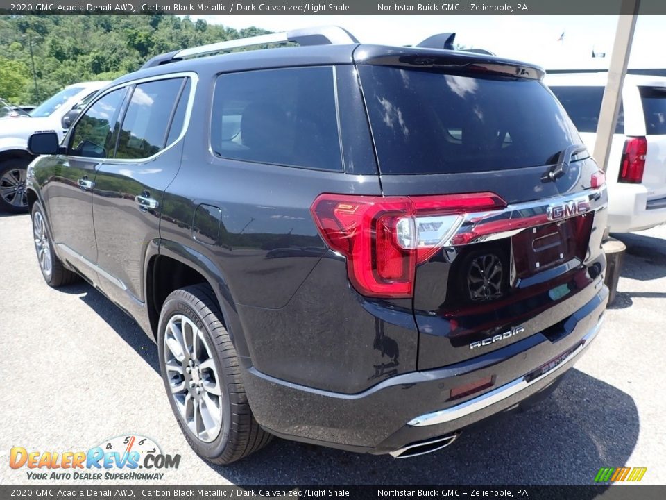 2020 GMC Acadia Denali AWD Carbon Black Metallic / Dark Galvanized/Light Shale Photo #7