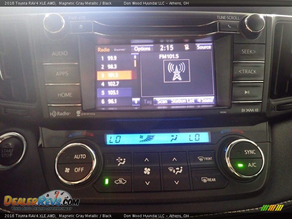 2018 Toyota RAV4 XLE AWD Magnetic Gray Metallic / Black Photo #27