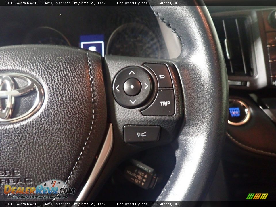 2018 Toyota RAV4 XLE AWD Magnetic Gray Metallic / Black Photo #31