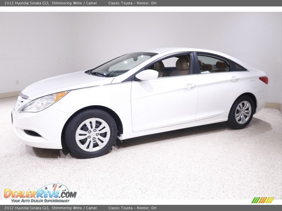 2012 Hyundai Sonata GLS Shimmering White / Camel Photo #3