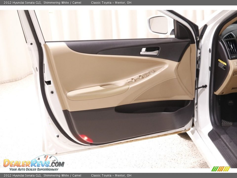 2012 Hyundai Sonata GLS Shimmering White / Camel Photo #4