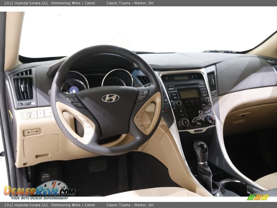 2012 Hyundai Sonata GLS Shimmering White / Camel Photo #6