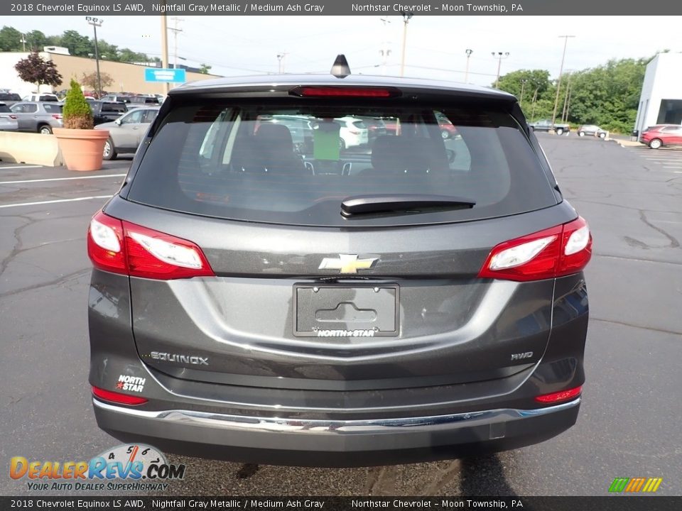 2018 Chevrolet Equinox LS AWD Nightfall Gray Metallic / Medium Ash Gray Photo #6