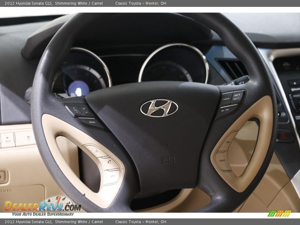 2012 Hyundai Sonata GLS Shimmering White / Camel Photo #7