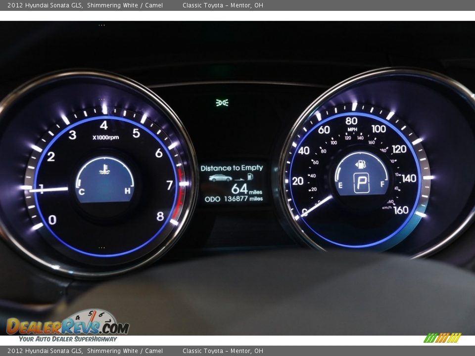 2012 Hyundai Sonata GLS Shimmering White / Camel Photo #8