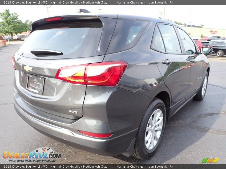 2018 Chevrolet Equinox LS AWD Nightfall Gray Metallic / Medium Ash Gray Photo #8