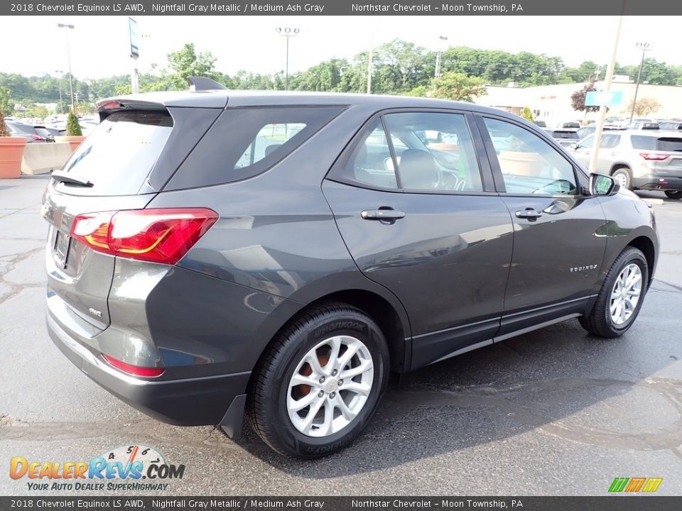 2018 Chevrolet Equinox LS AWD Nightfall Gray Metallic / Medium Ash Gray Photo #9