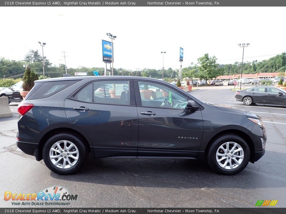 2018 Chevrolet Equinox LS AWD Nightfall Gray Metallic / Medium Ash Gray Photo #10