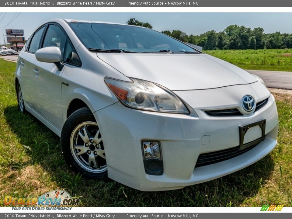 2010 Toyota Prius Hybrid II Blizzard White Pearl / Misty Gray Photo #1