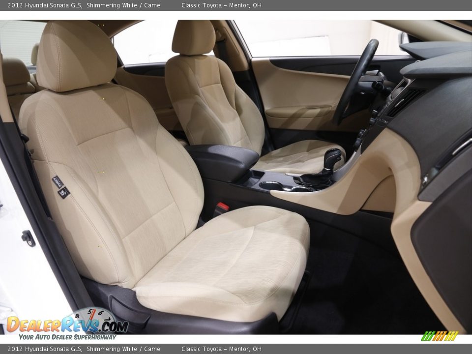 2012 Hyundai Sonata GLS Shimmering White / Camel Photo #12