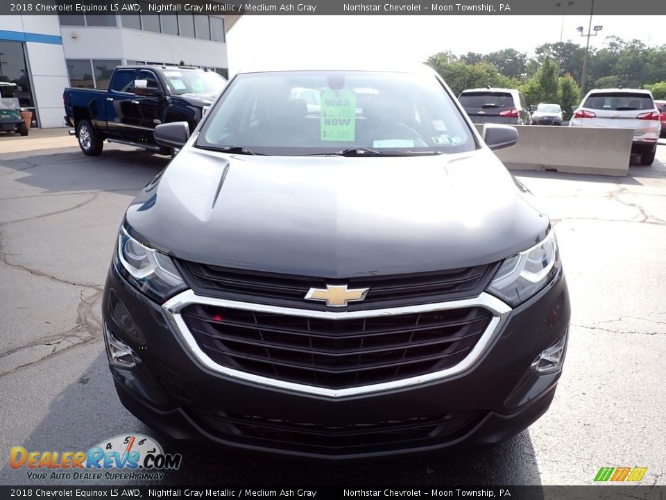 2018 Chevrolet Equinox LS AWD Nightfall Gray Metallic / Medium Ash Gray Photo #13