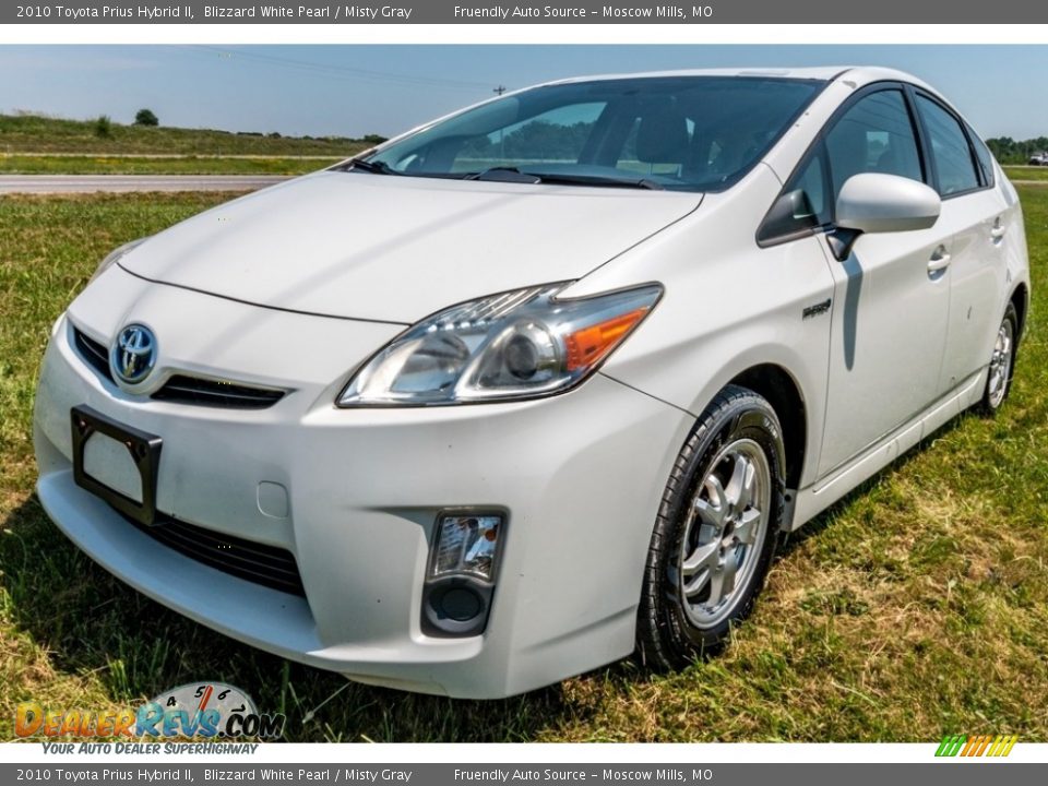 2010 Toyota Prius Hybrid II Blizzard White Pearl / Misty Gray Photo #8