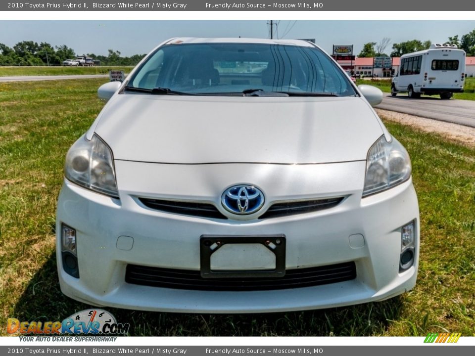 2010 Toyota Prius Hybrid II Blizzard White Pearl / Misty Gray Photo #9