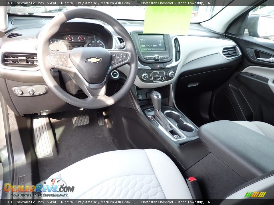 2018 Chevrolet Equinox LS AWD Nightfall Gray Metallic / Medium Ash Gray Photo #22