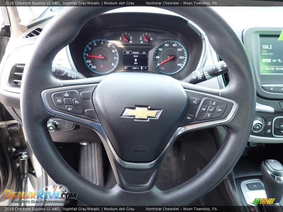 2018 Chevrolet Equinox LS AWD Nightfall Gray Metallic / Medium Ash Gray Photo #26