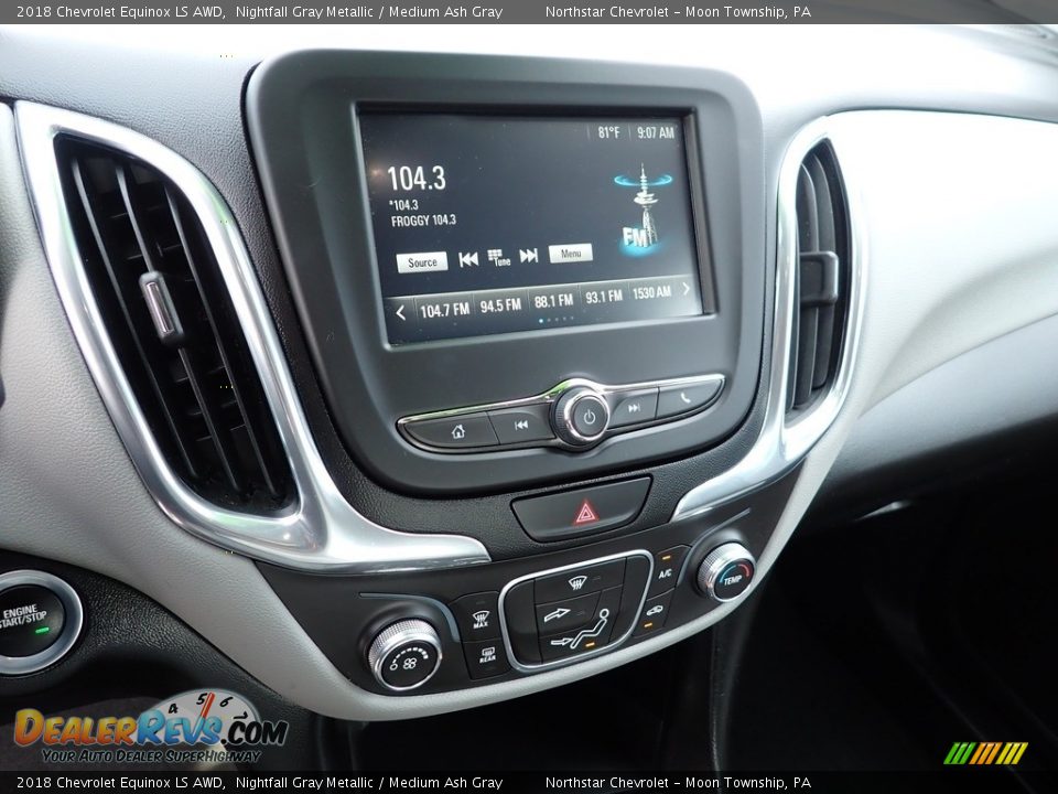 2018 Chevrolet Equinox LS AWD Nightfall Gray Metallic / Medium Ash Gray Photo #27