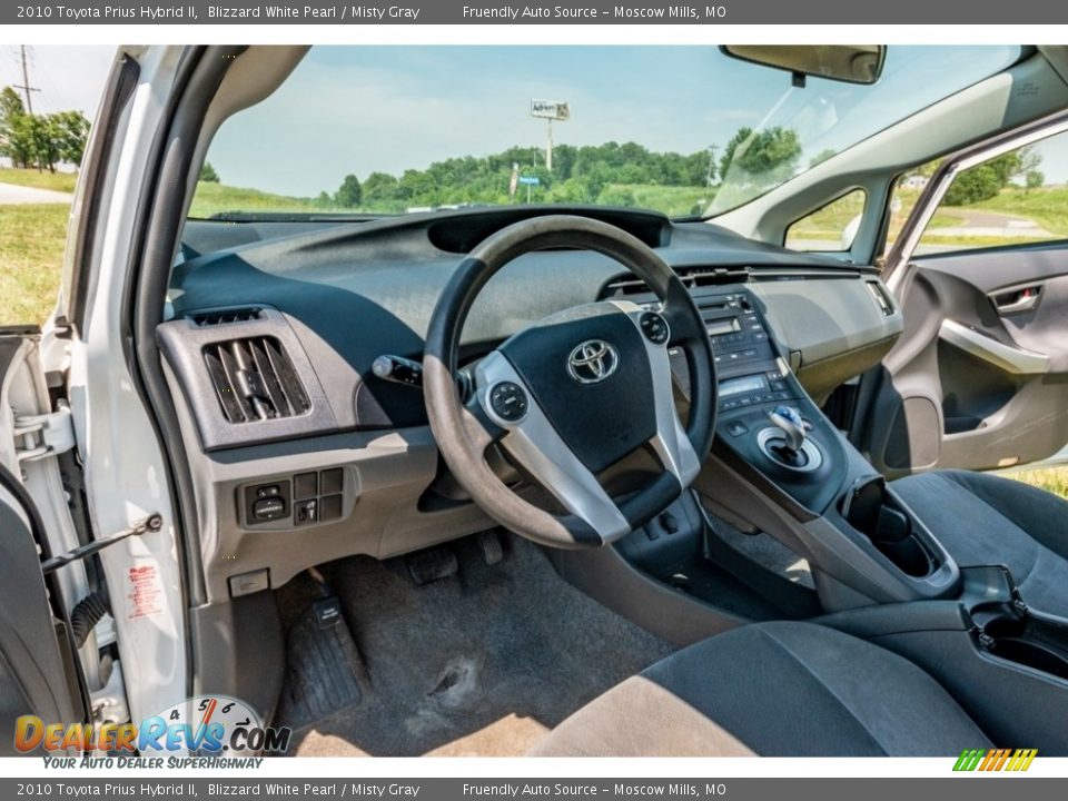 2010 Toyota Prius Hybrid II Blizzard White Pearl / Misty Gray Photo #19