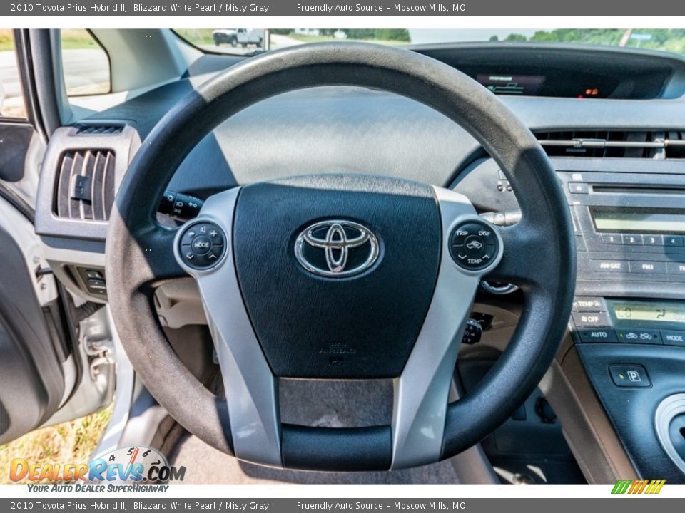 2010 Toyota Prius Hybrid II Blizzard White Pearl / Misty Gray Photo #32