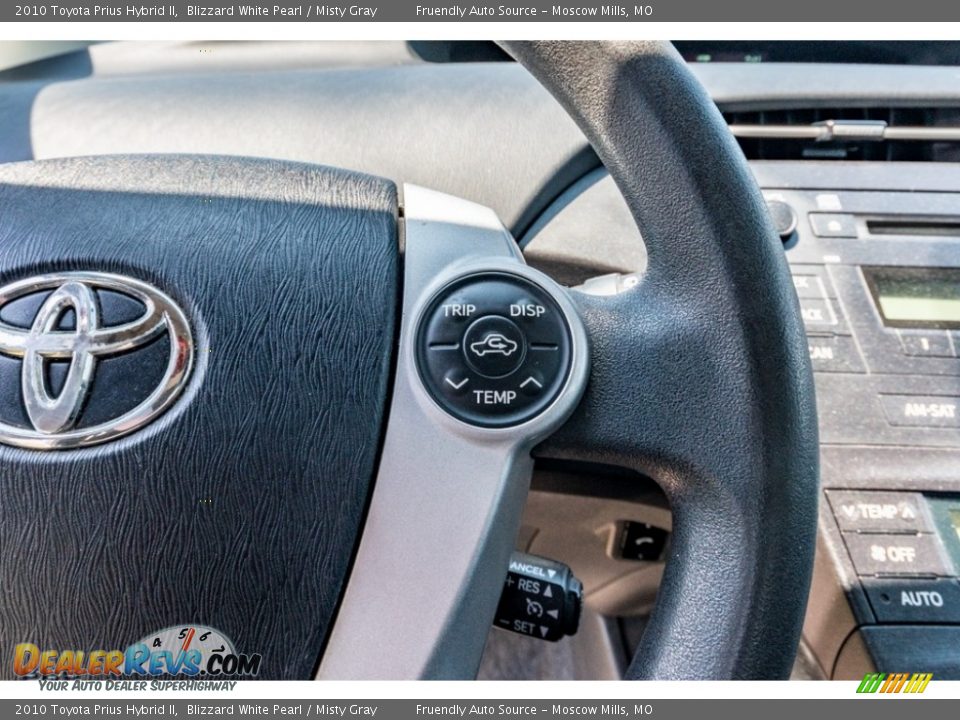 2010 Toyota Prius Hybrid II Blizzard White Pearl / Misty Gray Photo #34