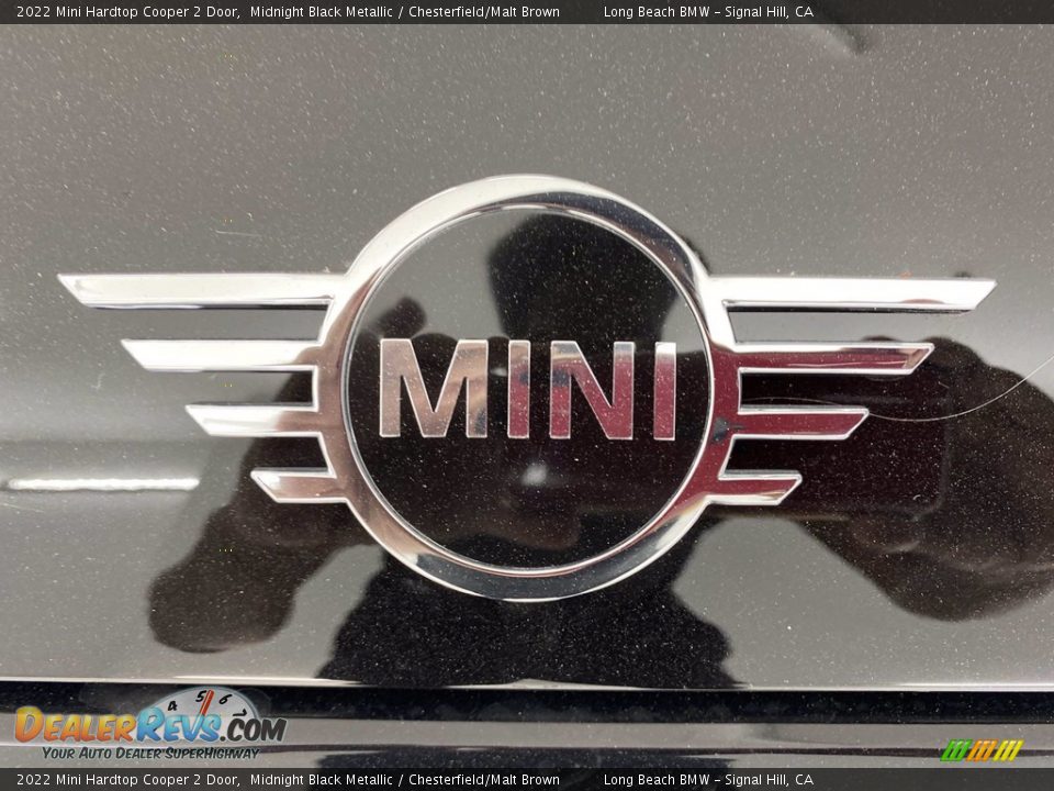 2022 Mini Hardtop Cooper 2 Door Midnight Black Metallic / Chesterfield/Malt Brown Photo #5
