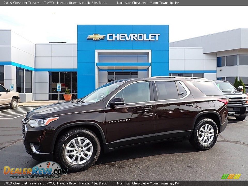 2019 Chevrolet Traverse LT AWD Havana Brown Metallic / Jet Black Photo #1