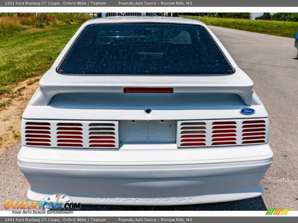 1991 Ford Mustang GT Coupe Oxford White / Titanium Photo #5