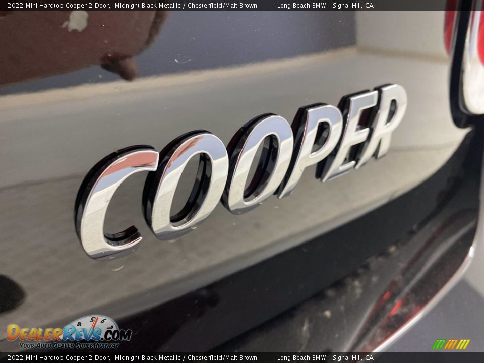 2022 Mini Hardtop Cooper 2 Door Midnight Black Metallic / Chesterfield/Malt Brown Photo #8