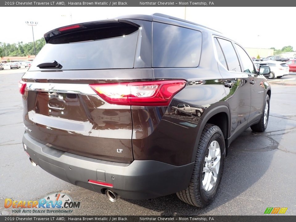 2019 Chevrolet Traverse LT AWD Havana Brown Metallic / Jet Black Photo #8