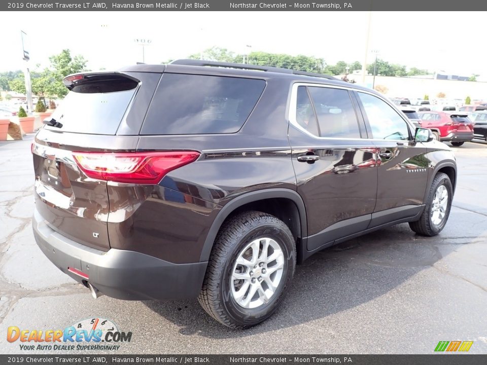 2019 Chevrolet Traverse LT AWD Havana Brown Metallic / Jet Black Photo #9