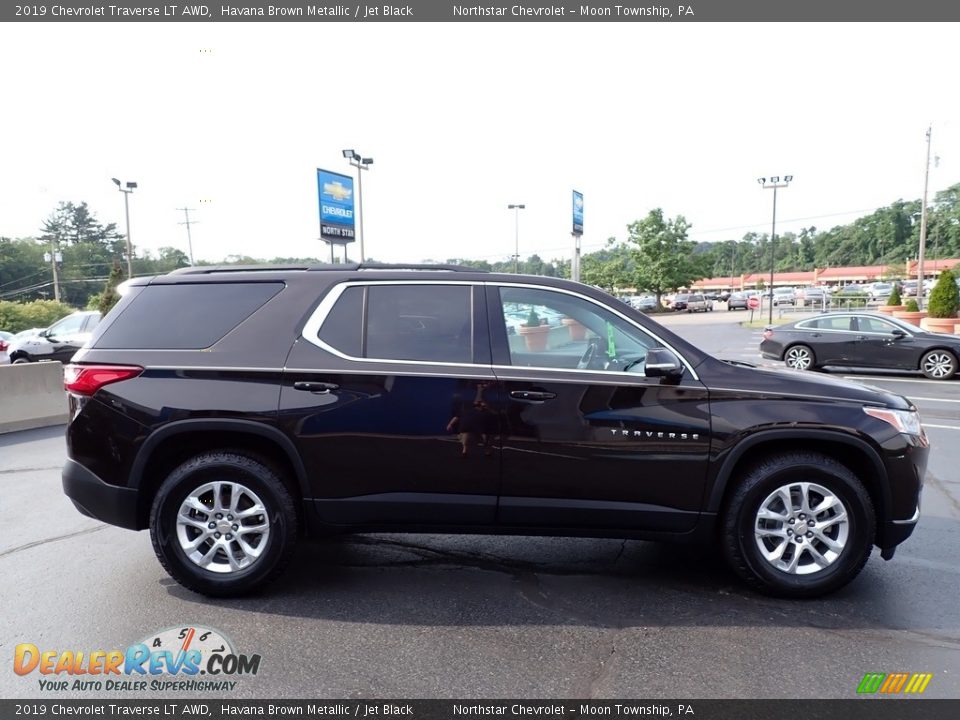 2019 Chevrolet Traverse LT AWD Havana Brown Metallic / Jet Black Photo #10