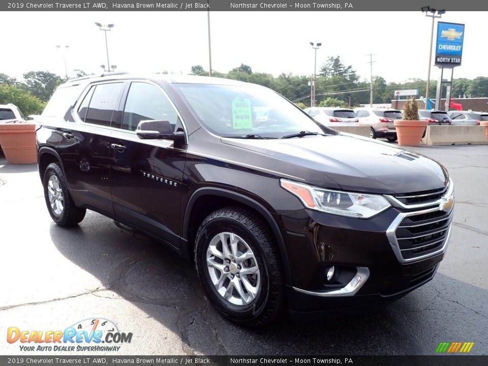2019 Chevrolet Traverse LT AWD Havana Brown Metallic / Jet Black Photo #11