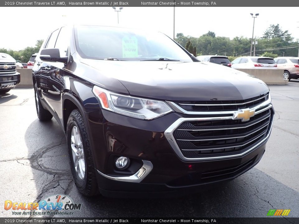 2019 Chevrolet Traverse LT AWD Havana Brown Metallic / Jet Black Photo #12